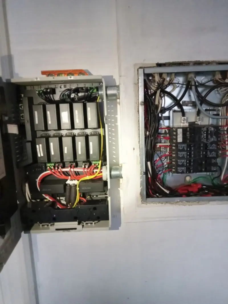 Electrical panel upgrade completed for Security Camera Wiring in Guttenberg